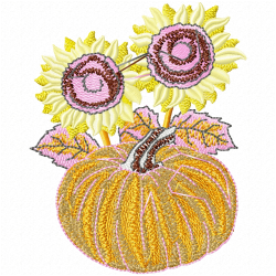 Pumpkin Embroidery Design 7 Pumpkin Embroidery Design 7